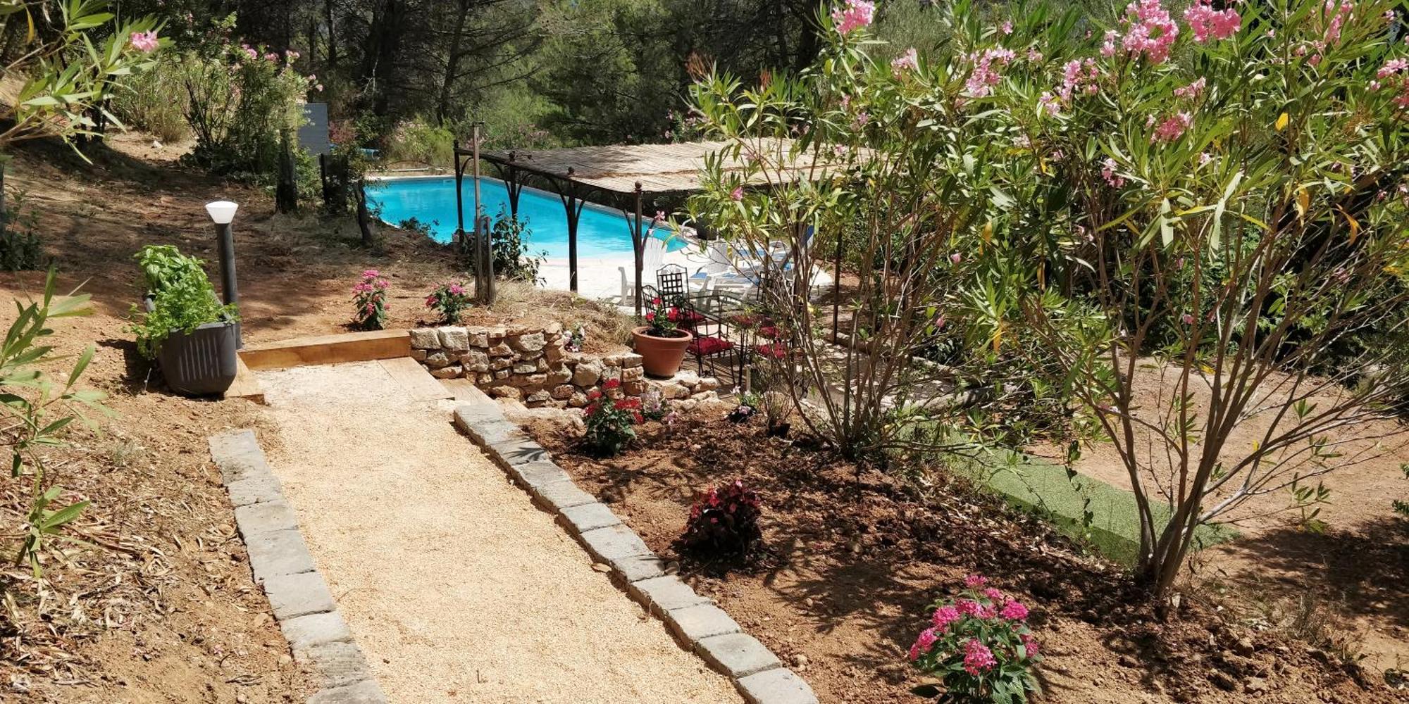 Villa Cigalons En Pleine Pinede Avec Piscine Chauffee De Mai A Septembre Auriol Bagian luar foto