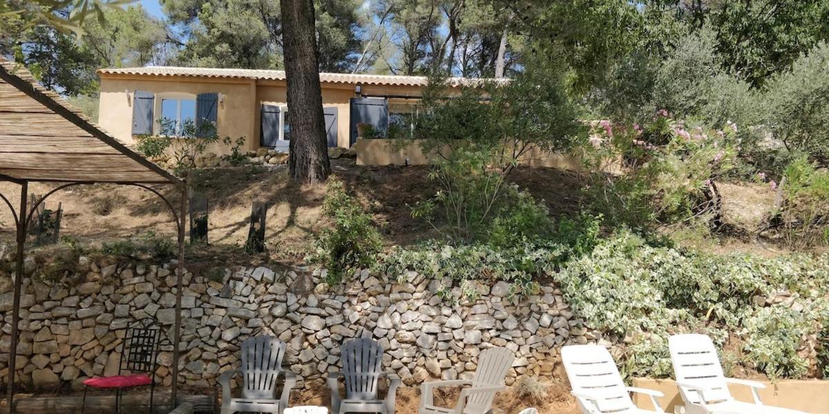 Villa Cigalons En Pleine Pinede Avec Piscine Chauffee De Mai A Septembre Auriol Bagian luar foto