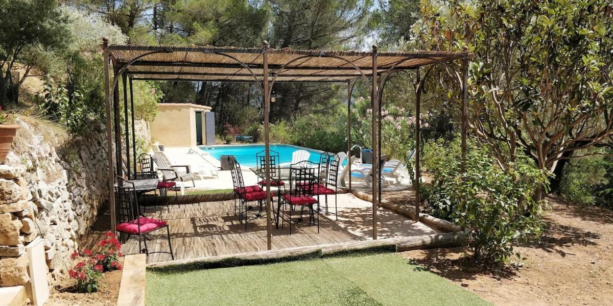 Villa Cigalons En Pleine Pinede Avec Piscine Chauffee De Mai A Septembre Auriol Bagian luar foto