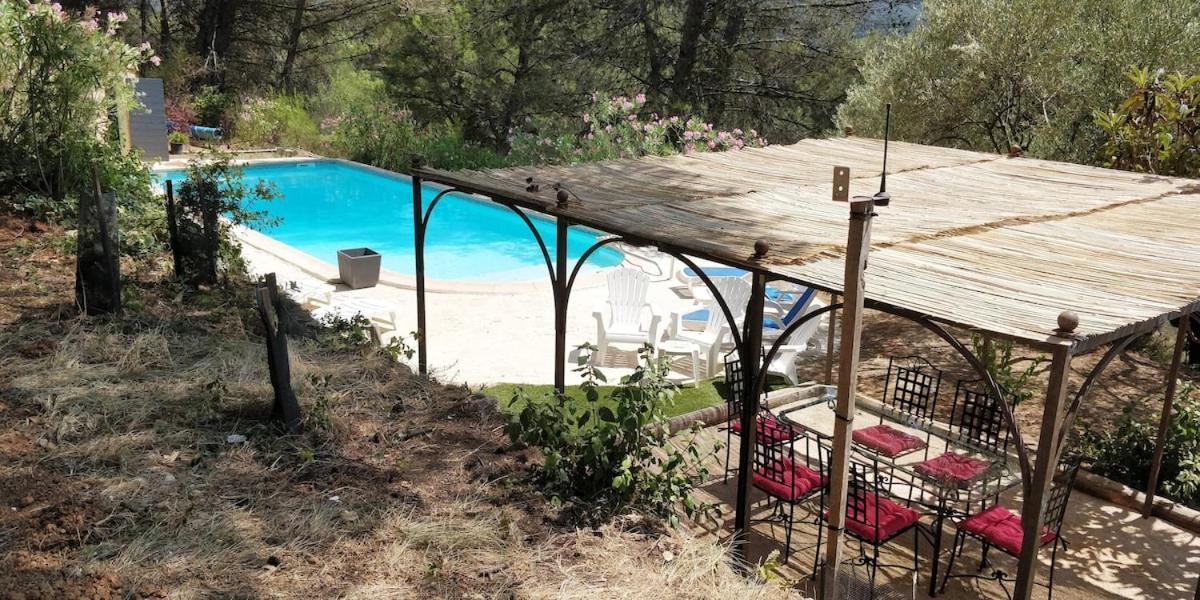 Villa Cigalons En Pleine Pinede Avec Piscine Chauffee De Mai A Septembre Auriol Bagian luar foto